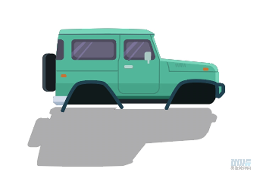 AI+AE教程!手把手教你制作行驶在沙漠里的小汽车动效