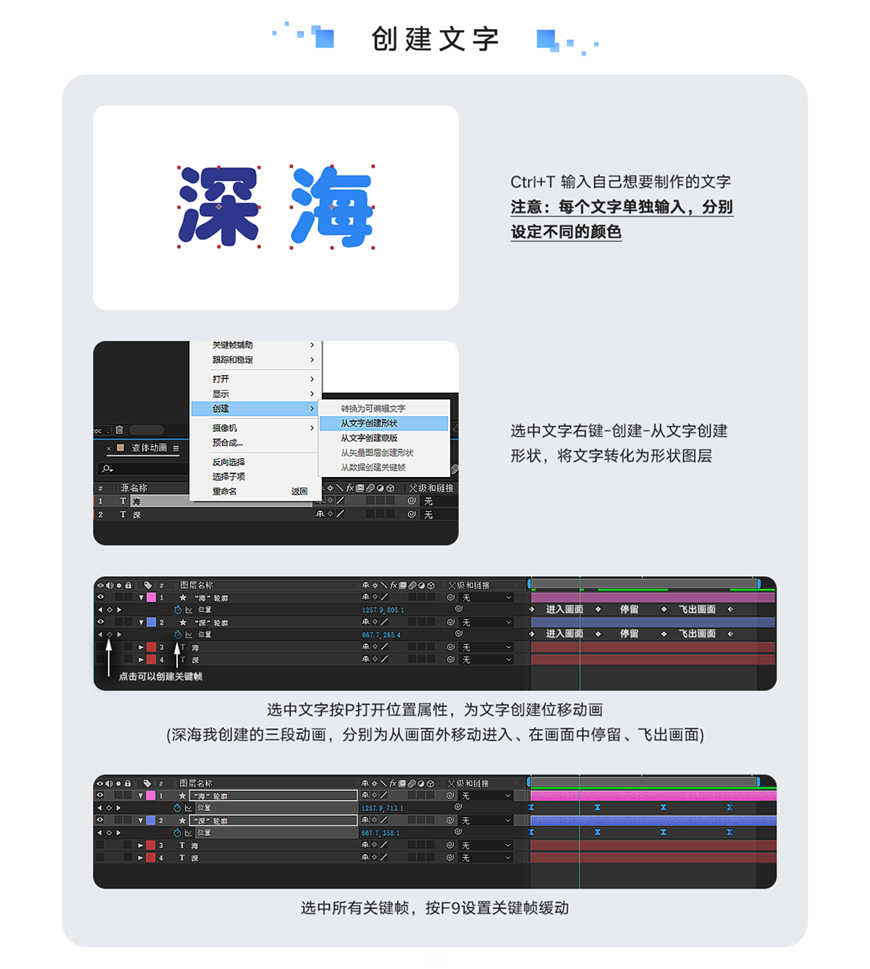 AE教程！3分钟学会液体文字动画效果（含插件下载）